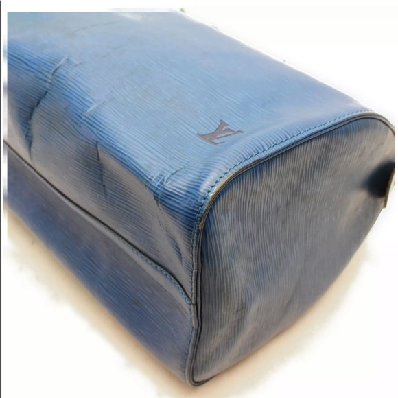 Authentic Louis Vuitton speedy 30 blue epi - Picture 6 of 9